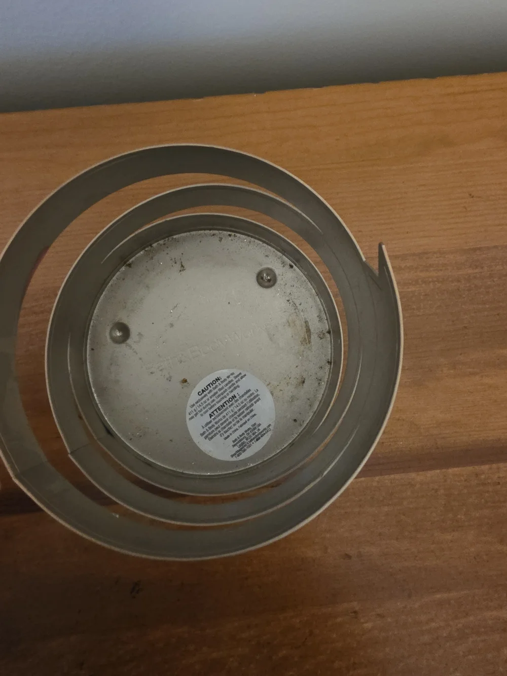 Bath & Body Works Silver Glitter Spiral Candle Holder - Picture 2 of 3